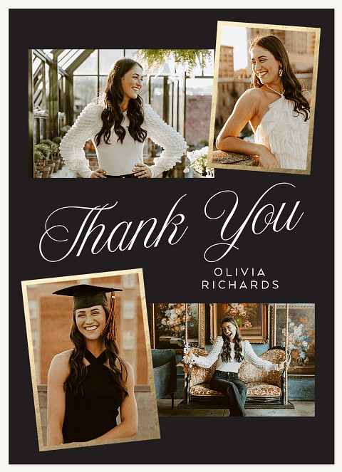 Classic Collage Thanks Thank You Cards 