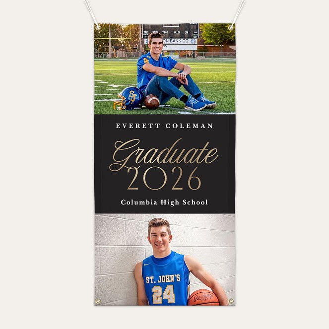 Radiant Graduation Photo Banner Custom Banners
