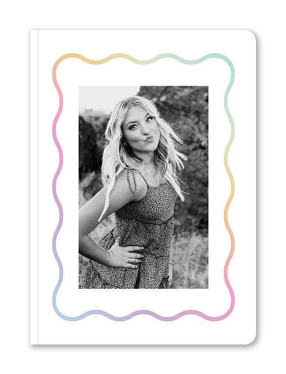 Rainbow Wave Custom Softcover Journals