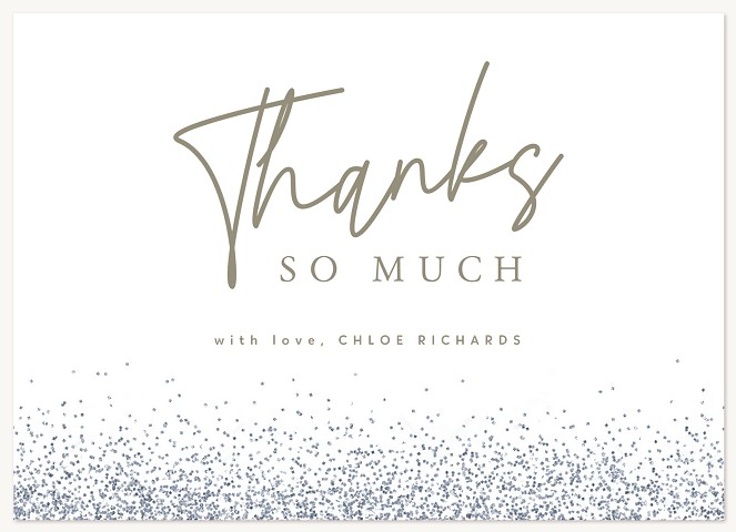 Sparkle Surround Thanks Thank You Cards 