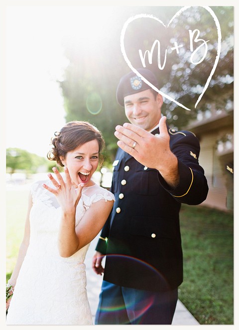 Etched in Love Wedding Thank You Cards