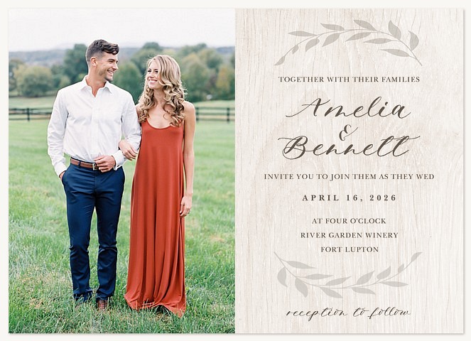 Natural Love Wedding Invitations
