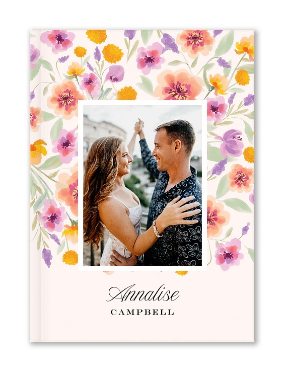 Romantic Florals Custom Hardcover Journals