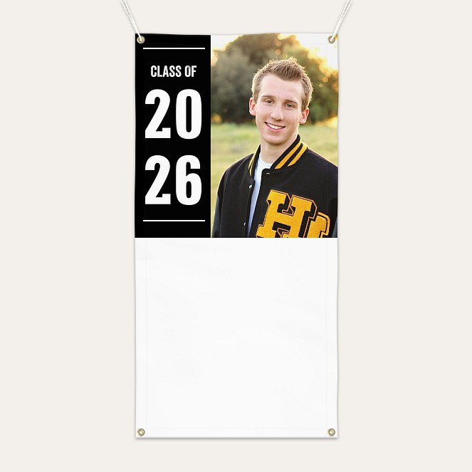 Modern Athlete Graduation Banner  Custom Banners