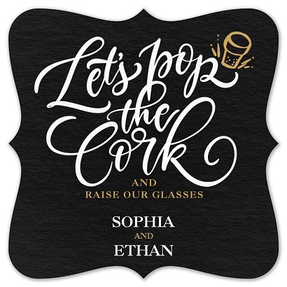 Pop The Cork Custom Coasters