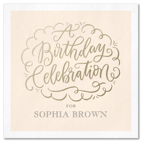 Flourished Day Custom Napkins