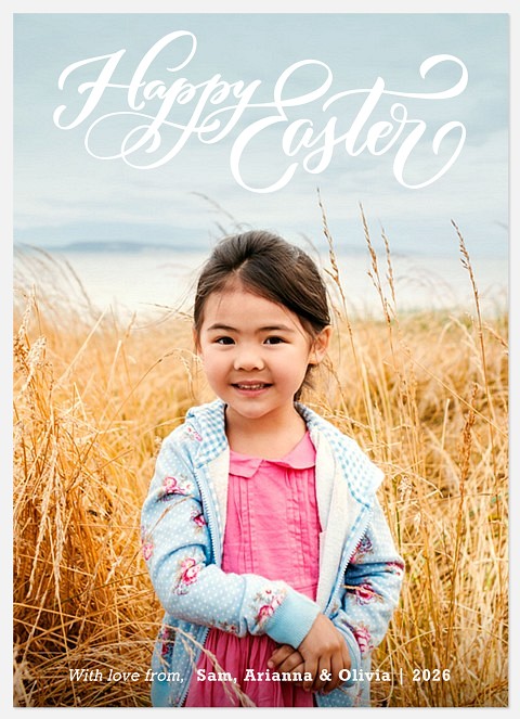 Springtime Greeting Easter Photo Cards