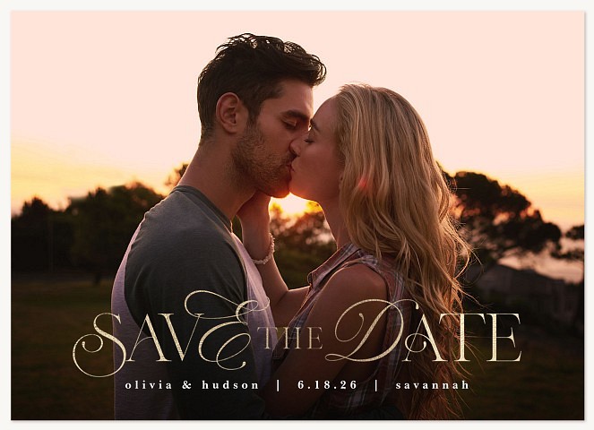 Golden Hour Save the Date Cards