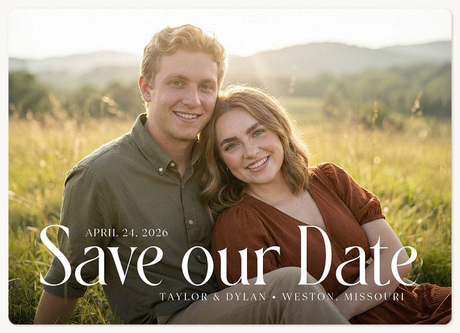 Offset Save the Date Magnets
