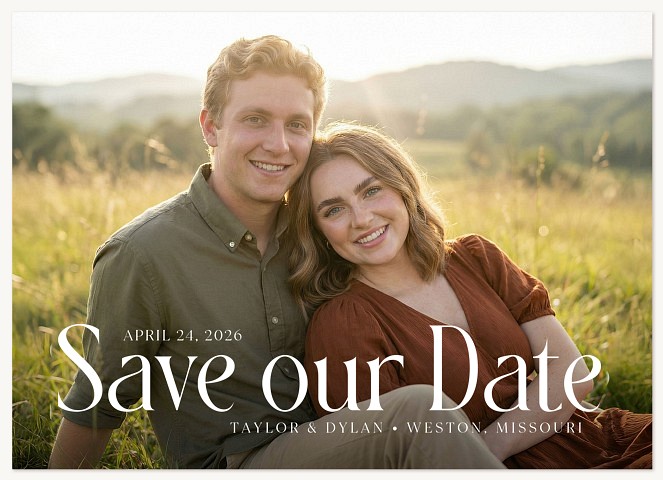 Offset Save the Date Cards