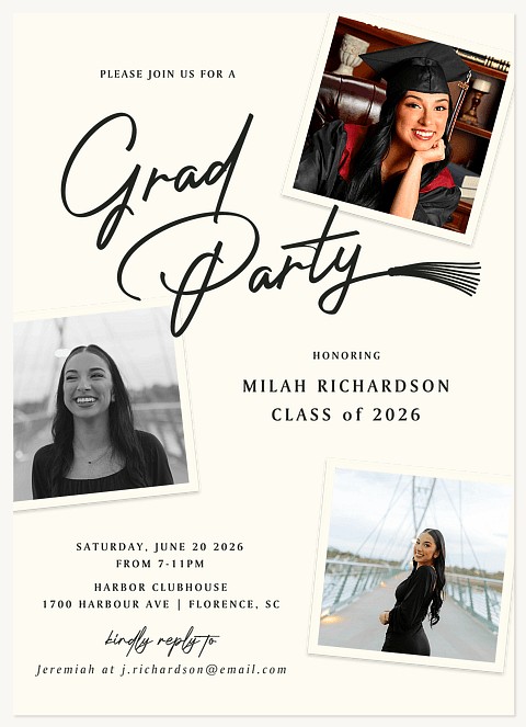 Tassel Turn Up Graduation Cards