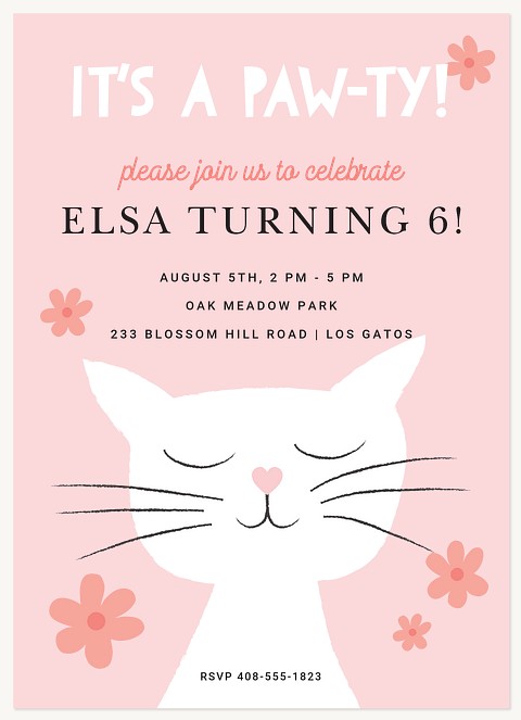 Paw-ty Kids Birthday Invitations