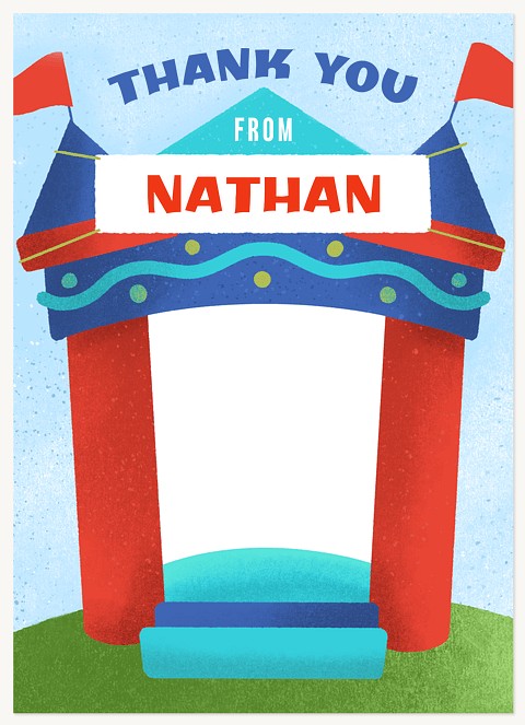 Bounce House Kids Thank You Cards