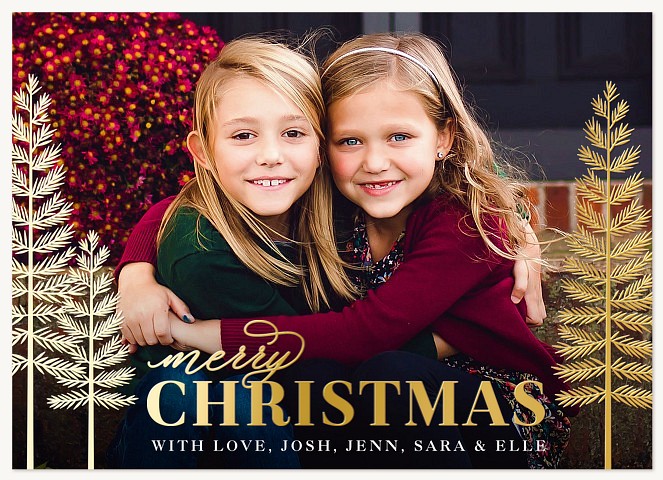 Gilded Pines Christmas Cards