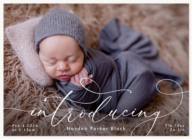 Proper Introductions Baby Announcements
