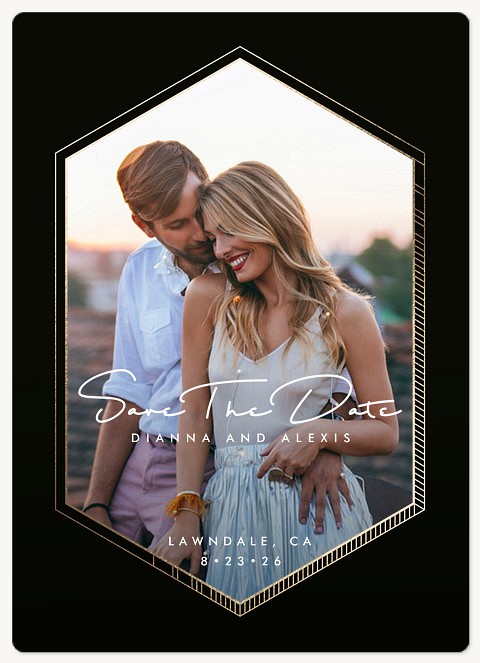 Modern Geo Save the Date Magnets