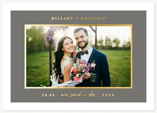Simply Classic Wedding Announcements