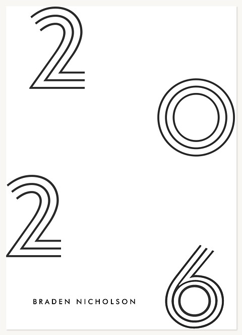 Inline Year Thank You Cards 