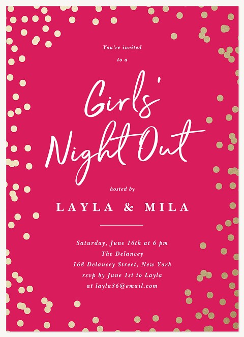 Sparkling Sangria Party Invitations