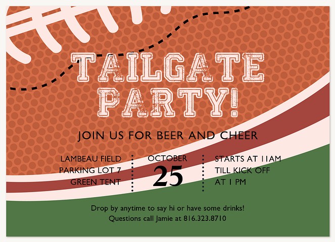 Tailgate Party Invitations