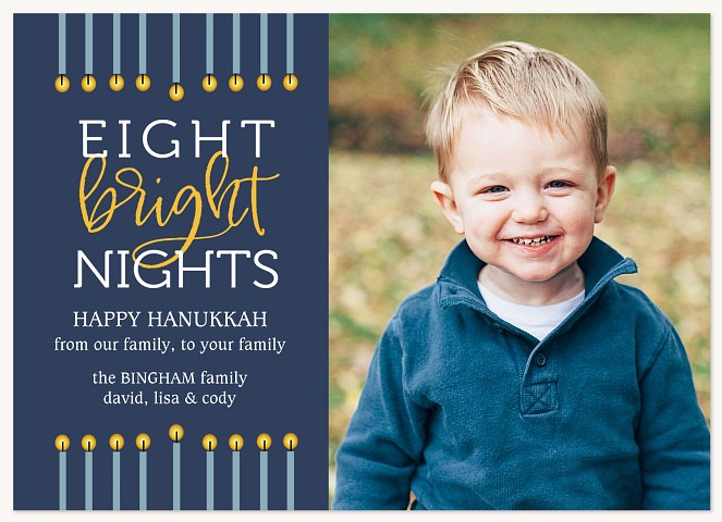 Eight Bright Nights Hanukkah Cards