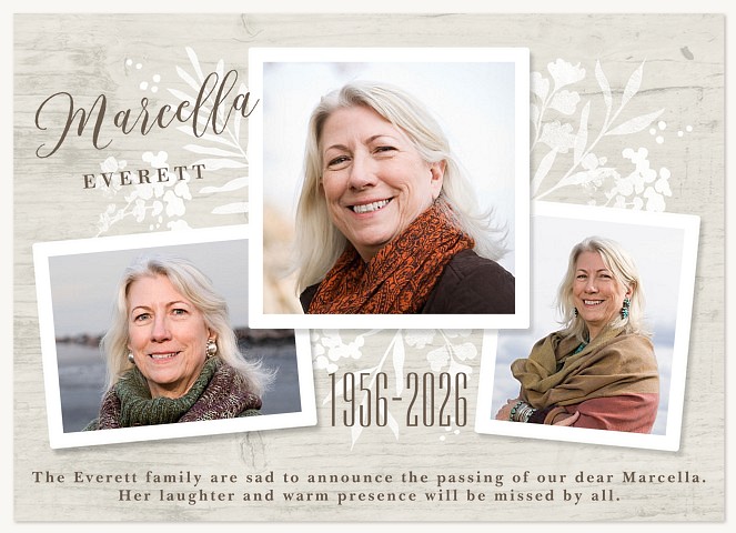 Driftwood Memorial & Sympathy Cards