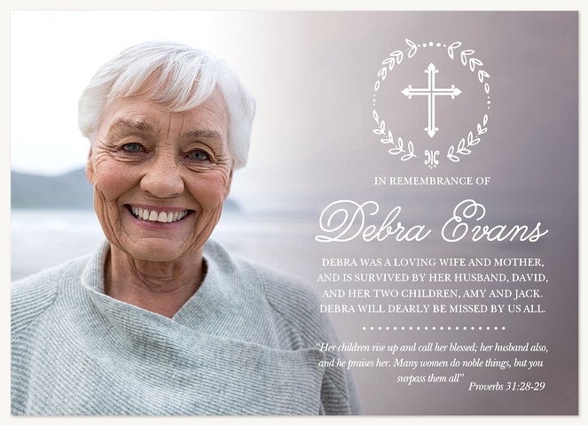 Faithful Laurels Memorial & Sympathy Cards