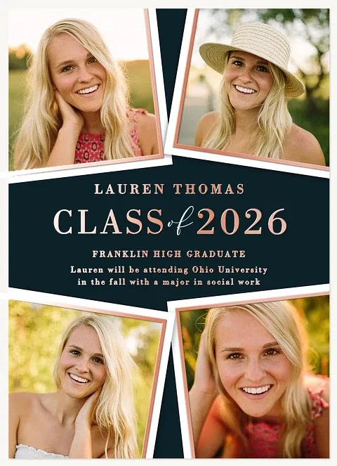 Class Collage Graduation Announcements