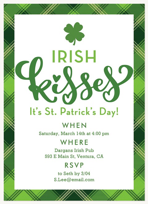 A Kiss for Luck Invitations
