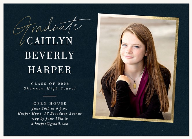 Shimmering Bright Graduation Party Invitations