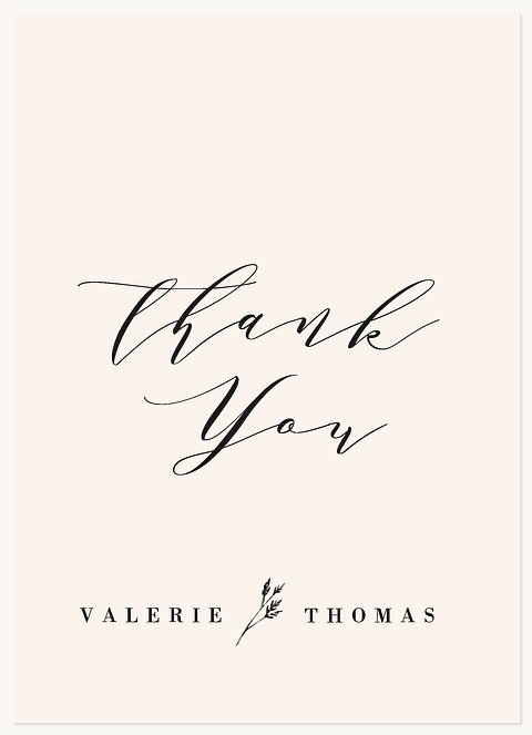 Poetic Wedding Thank You Cards