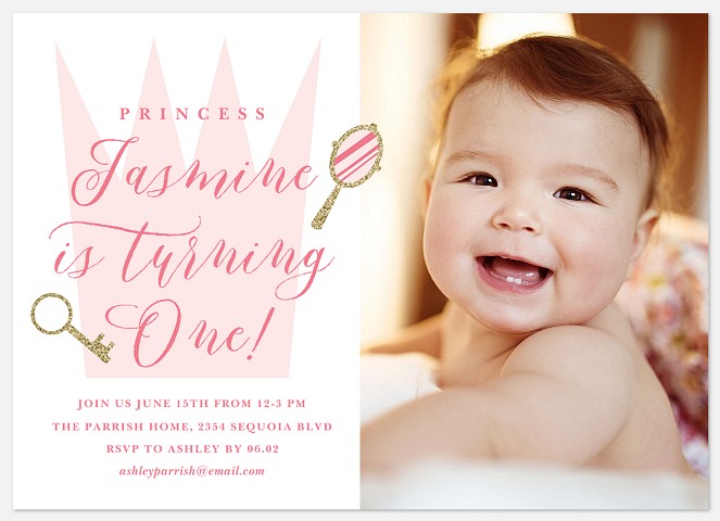 Royal Crown Kids' Birthday Invitations