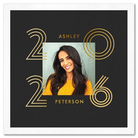 Inline Year Custom Napkins