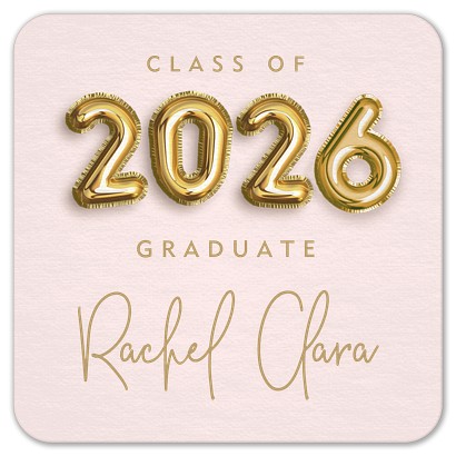 Golden Balloons Custom Coasters