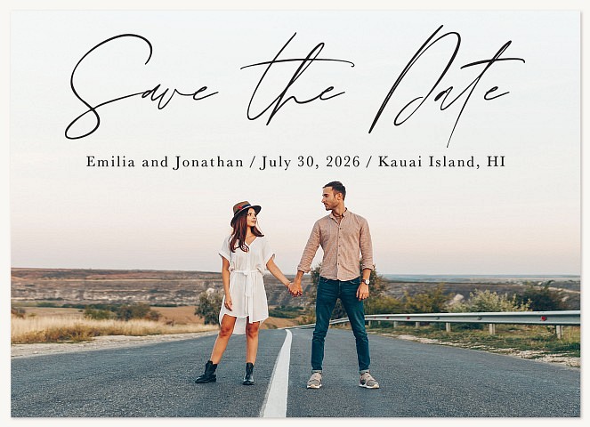 Elegantly Written Save the Date Cards