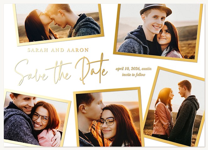 Modernist Collage Save the Date Cards