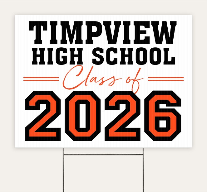 School Colors Custom Yard Signs