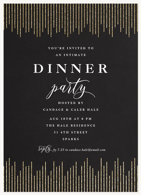 Dazzling Lights Dinner & Cocktail Party Invitations