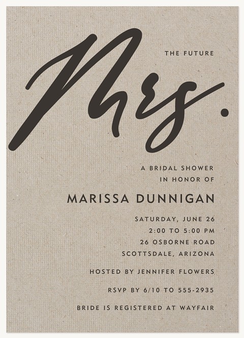 Future Mrs. Bridal Shower Invitations