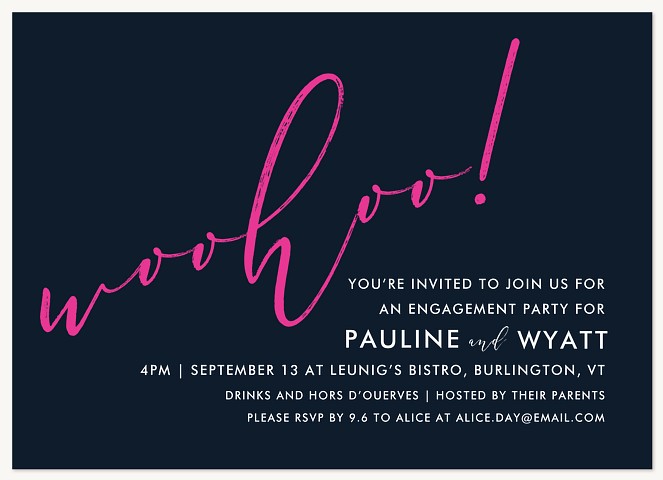 Woohoo! Engagement Party Invitations