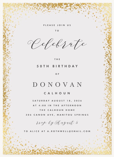 Refined Party Invitations