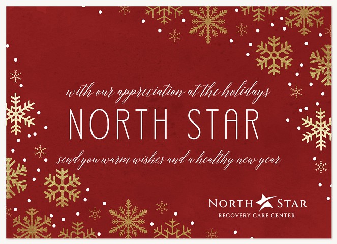 Snowy Cascade Business Holiday Cards