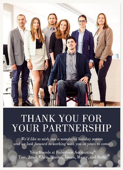 Great Partnership Business Holiday Cards