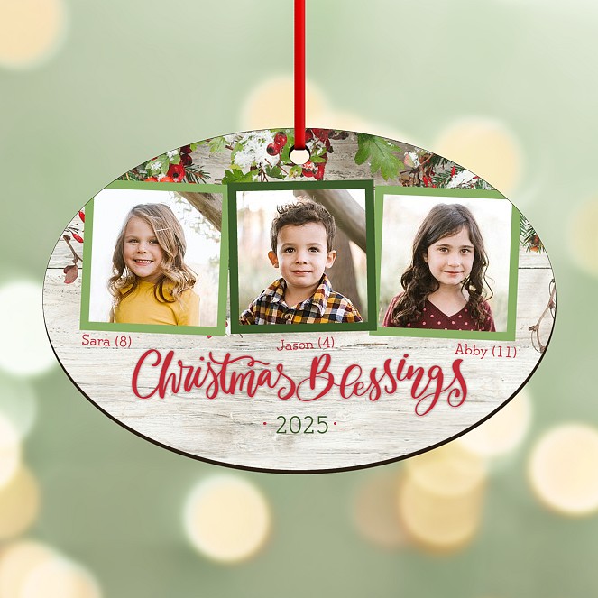 Berry Trio Personalized Ornaments