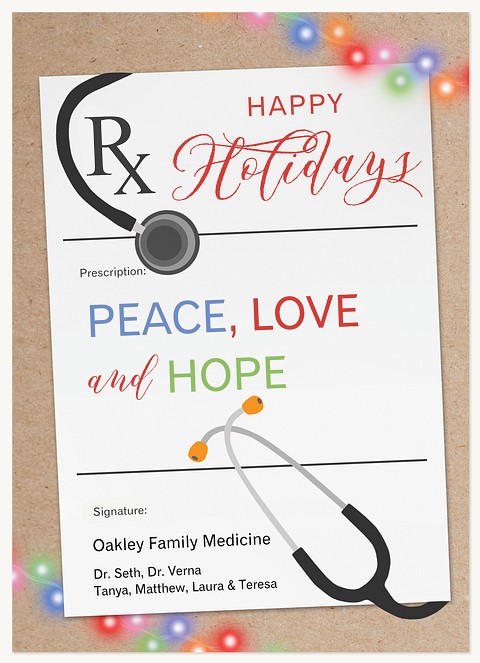 Holiday Rx Business Holiday Cards