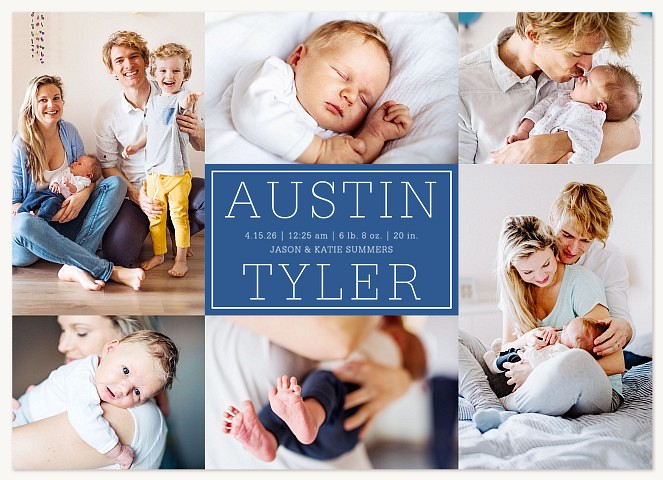 Framed Details Baby Announcements