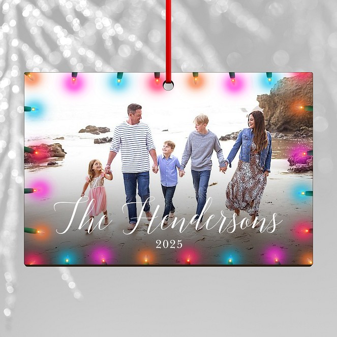 Colorful Lights Custom Ornaments
