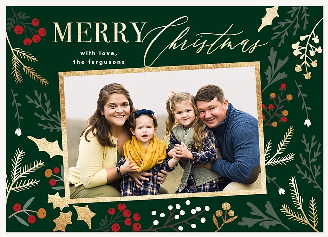 Winter Garden Personalized Holiday Cards