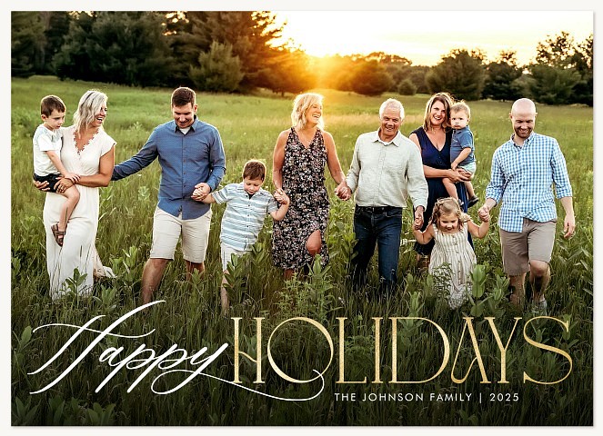 Elegant Mix Personalized Holiday Cards