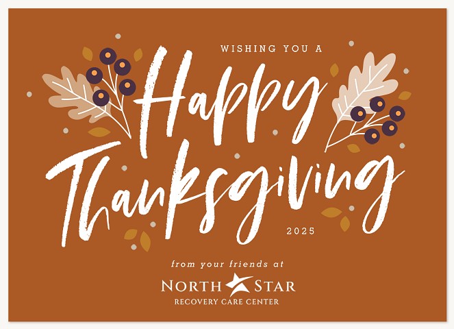 Autumn Berries Business Holiday Cards